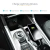 StarTech.com 1m (3ft) USB naar Lightning kabel, MFi-gecertificeerd, spiraalvormige iPhone oplaadkabel, zwart, duurzame TPE-mantel aramidevezel, robuuste spiraalkabel Lightning