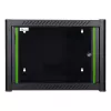 Wandmontagerack LOGON RWM07U45BL 7U zwart sleutelslot kabelmanagement