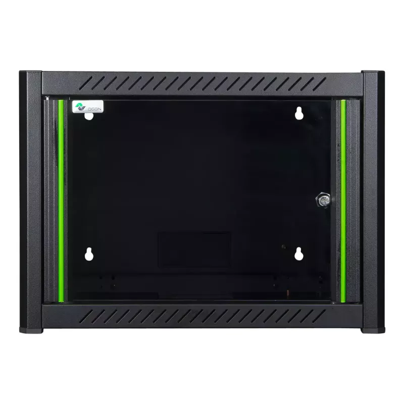 Wandmontagerack LOGON RWM07U45BL 7U zwart sleutelslot kabelmanagement