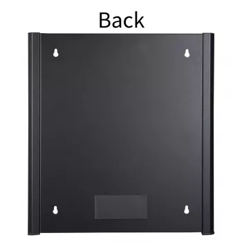 Wandmontagerack LOGON RWM12U45BL 12U zwart sleutelslot kabelmanagement