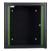 Wandmontagerack LOGON RWM12U45BL 12U zwart sleutelslot kabelmanagement
