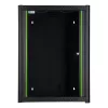 Wandmontage-rack LOGON RWM16U45BL 16U zwart sleutelslot kabelmanagement
