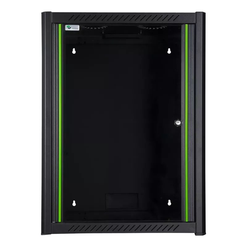 Wandmontage-rack LOGON RWM16U45BL 16U zwart sleutelslot kabelmanagement