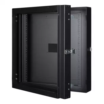 Wandmontage-rack LOGON RWMD12UBL 12U zwart 80 kg draagvermogen