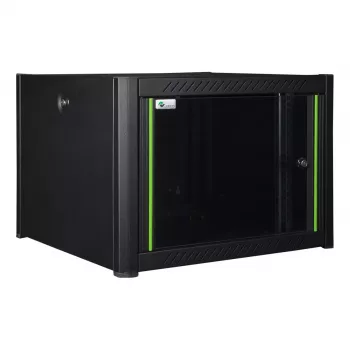Wandmontagekast LOGON RWP07U45BL 7U zwart sleutelslot