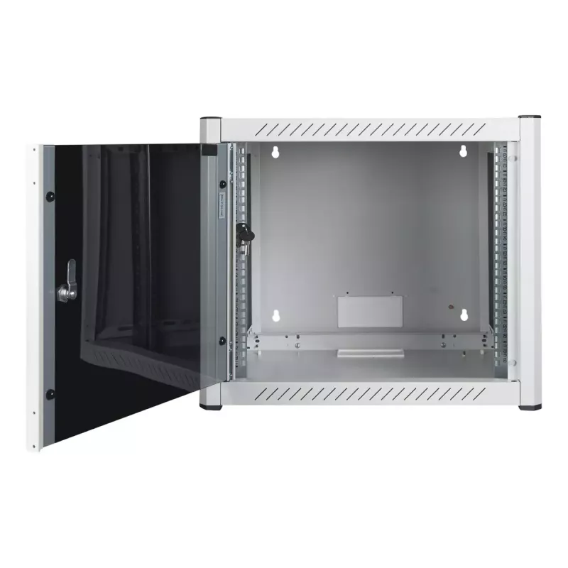 Wandmontagekast LOGON RWP09U56WH 9U wit sleutelslot