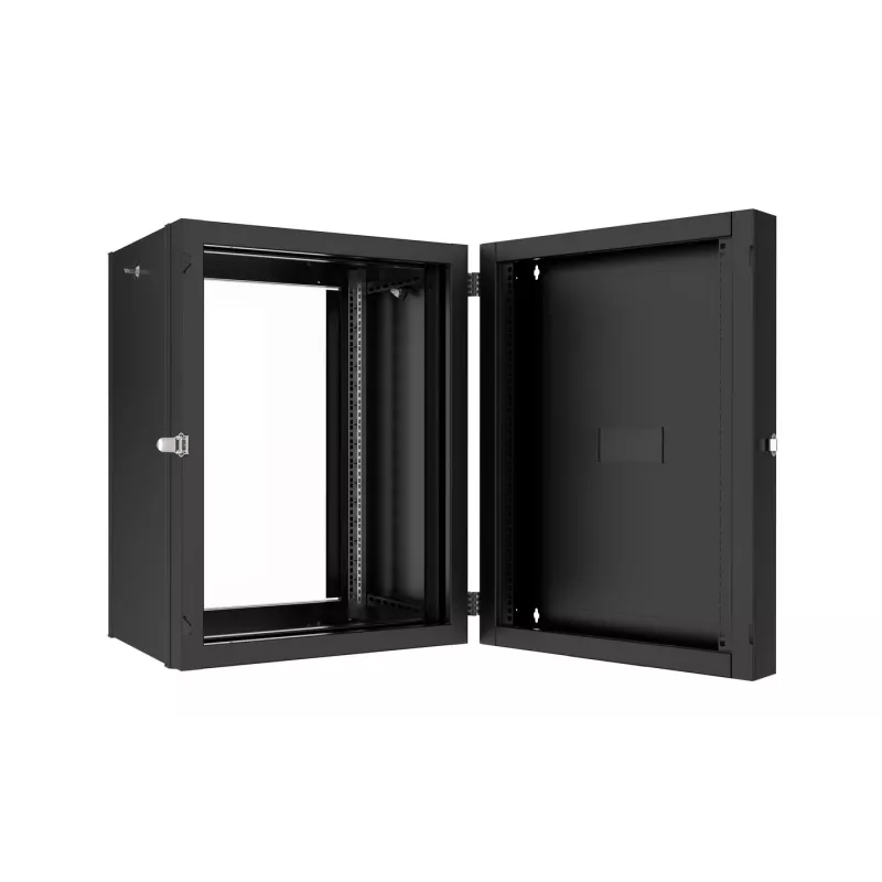 Lanview RWP16U45BL-D rackkast 16HE wandmontage rack zwart