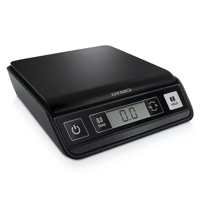 DYMO M2 digitale brievenweger, 2 kg, LCD, 3x AAA, 18,5 x 16,1 x 4,4 cm, zwart