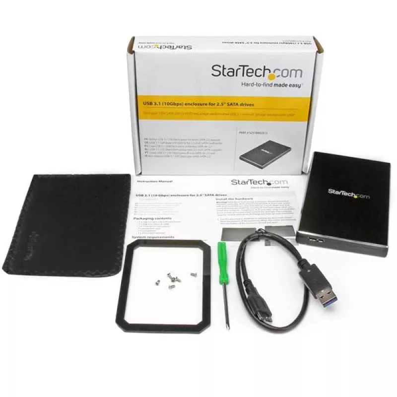StarTech.com USB 3.1 (10 Gbps) behuizing voor 2,5-inch SATA-schijven
