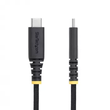 StarTech.com 1,8 m (2 m) USB-C-oplaadkabel, robuust en ultra-flexibel, 240 W (5 A) PD EPR, USB 2.0 laptop-oplaadkabel, USB-IF-gecertificeerd, duurzame USB-C-oplaadkabel