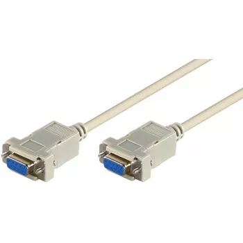 Microconnect SCSENN2 seriële kabel wit 1,8 m DB9 F
