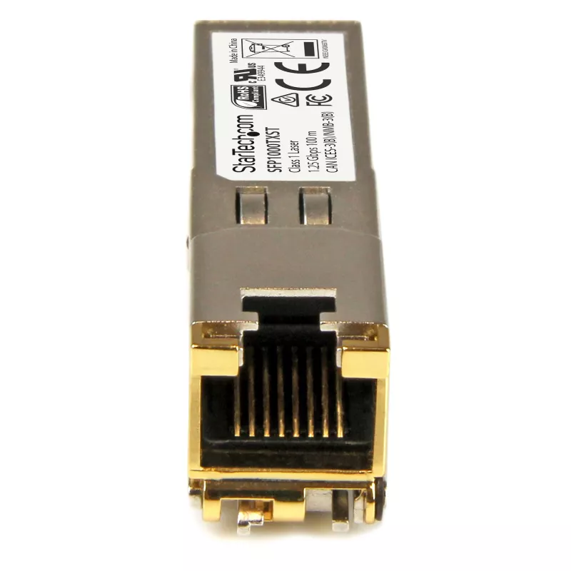 StarTech.com MSA-conforme SFP-transceivermodule - 1000BASE-TX~MSA ongecodeerde SFP-module - 1000BASE-TX - SFP naar RJ45 Cat6/Cat5e - 1GE Gigabit Ethernet SFP - RJ-45 100 m