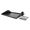 StarTech.com 2U serverrack-legbord, midden gemonteerd universeel geventileerd rackmount-uitsteekblad voor 19-inch netwerkkast, robuuste stalen uitvoering, 91 kg draagvermogen, 356 mm diepte, zwart
