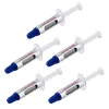 StarTech.com warmtegeleidingspasta, 5-pack hersluitbare spuiten (elk 1,5 g), metaaloxide-verbinding, warmtegeleidingspasta voor CPU-koellichaam