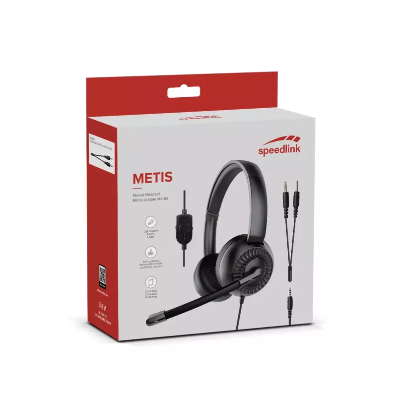 Hoofdtelefoon SPEEDLINK METIS bedraad gaming zwart