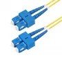 StarTech.com 3m SC naar SC (UPC) OS2 singlemode duplex glasvezelkabel, 9/125µm, 40G/100G zipcord, buigingsongevoelig, lage invoegverliezen - LSZH glasvezel-patchkabel