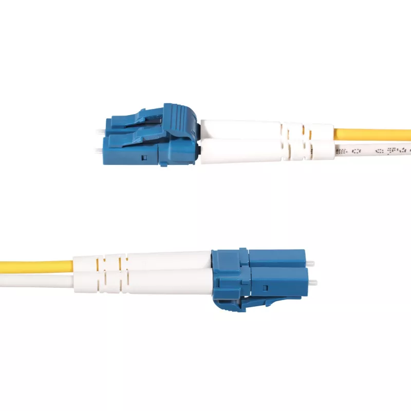 StarTech.com SMLCSC-OS2-7M 7 m (23 ft) LC–SC (UPC) OS2 singlemode duplex glasvezelpatchkabel, 9/125 µm, lasergeoptimaliseerd, 10G/100G, buigongevoelig, laag insertieverlies, LSZH, geel