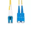 StarTech.com SMLCSC-OS2-7M 7 m (23 ft) LC–SC (UPC) OS2 singlemode duplex glasvezelpatchkabel, 9/125 µm, lasergeoptimaliseerd, 10G/100G, buigongevoelig, laag insertieverlies, LSZH, geel