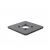 Ergonomic Solutions SpacePole POS 150x150mm grondplaat 5mm, POS-plaat, zwart, metaal, 150 mm, 150 mm, 12 mm