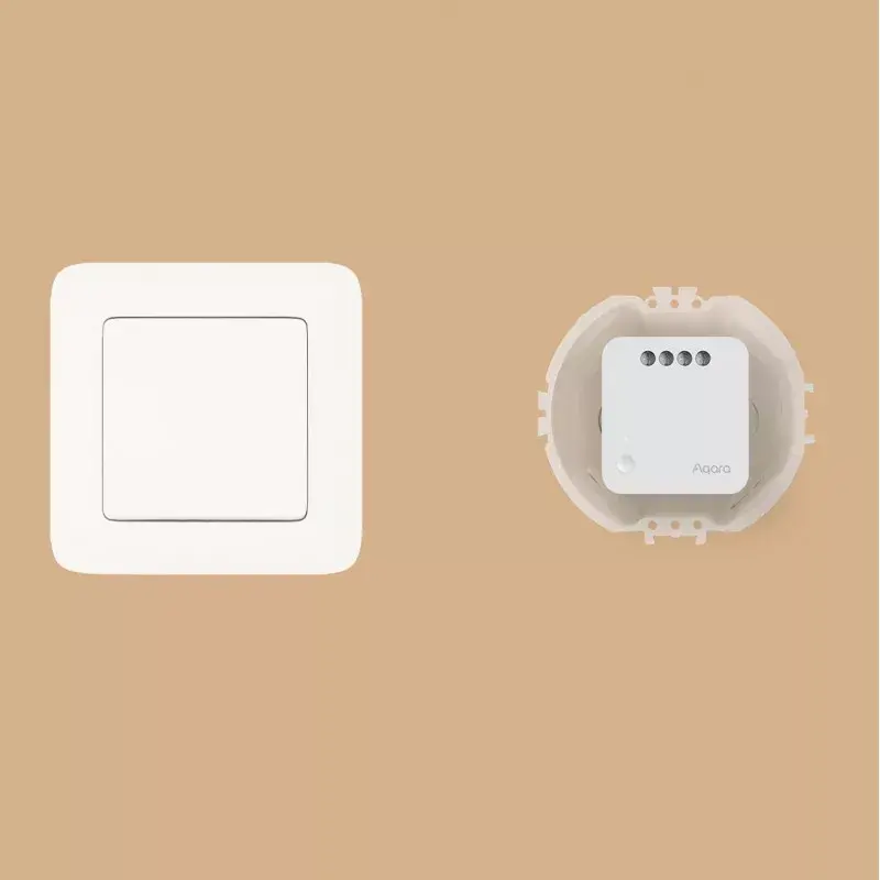 AQARA Smart Home enkelvoudige schakelaarmodule T1, met nulleider (SSM-U01)