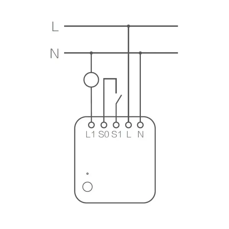 AQARA Smart Home enkelvoudige schakelaarmodule T1, met nulleider (SSM-U01)