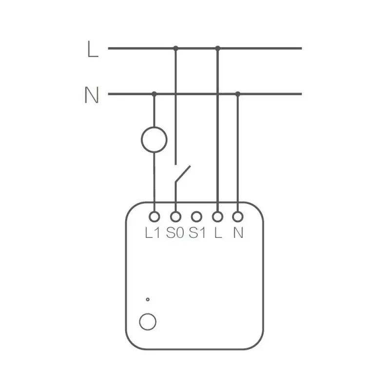 AQARA Smart Home enkelvoudige schakelaarmodule T1, met nulleider (SSM-U01)