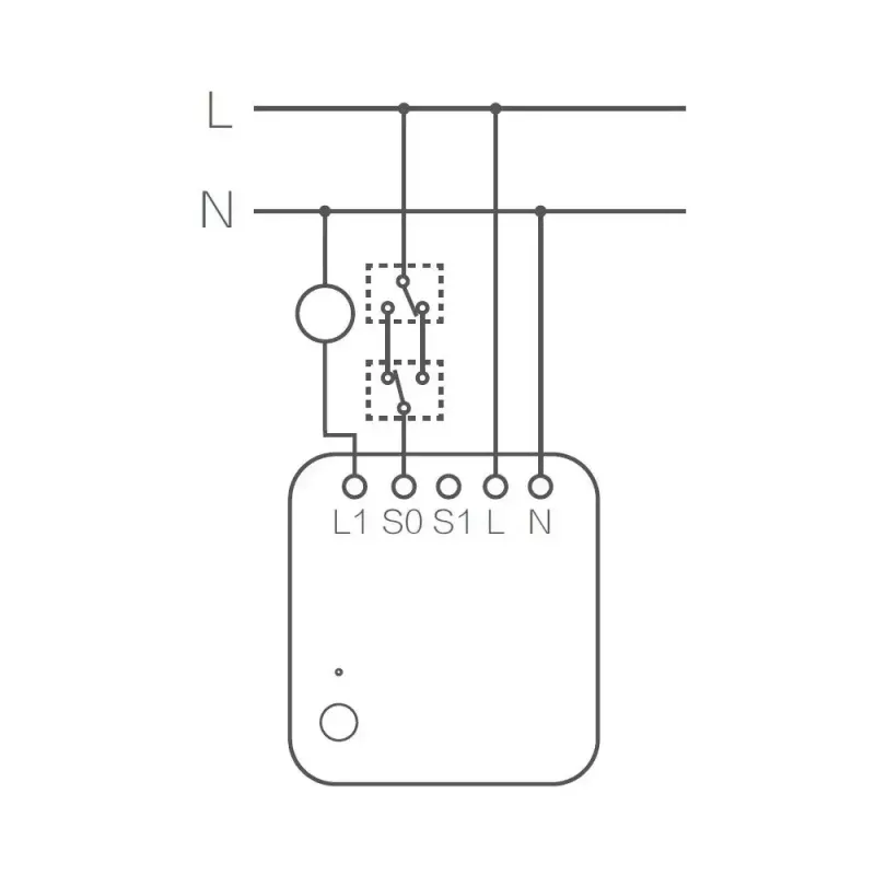 AQARA Smart Home enkelvoudige schakelaarmodule T1, met nulleider (SSM-U01)