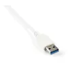 StarTech.com 3-poorts draagbare USB 3.0-hub met Gigabit Ethernet - geïntegreerde kabel~3-poorts draagbare USB 3.0-hub met Gigabit Ethernet - 5 Gbit/s - geïntegreerde kabel