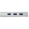 StarTech.com 3-poorts draagbare USB 3.0-hub met Gigabit Ethernet - geïntegreerde kabel~3-poorts draagbare USB 3.0-hub met Gigabit Ethernet - 5 Gbit/s - geïntegreerde kabel