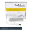 StarTech.com 3-poorts draagbare USB 3.0-hub met Gigabit Ethernet - geïntegreerde kabel~3-poorts draagbare USB 3.0-hub met Gigabit Ethernet - 5 Gbit/s - geïntegreerde kabel