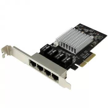 StarTech.com 4-poorts Gigabit Ethernet-netwerkkaart – PCI Express, Intel I350 NIC