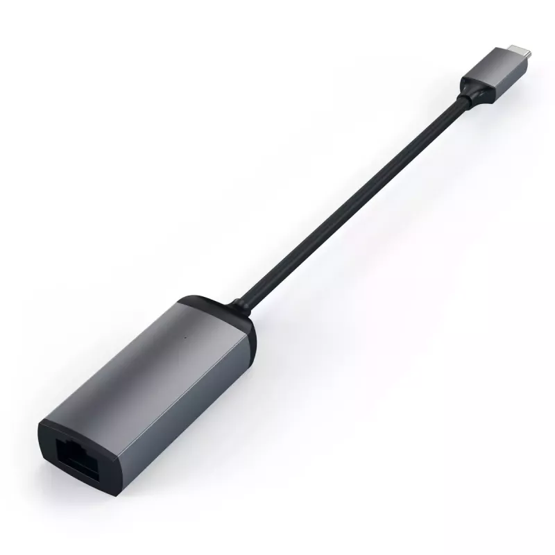 Satechi ST-TCENM USB-C naar Gigabit Ethernet-adapter, aluminium, spacegrijs