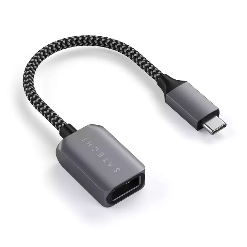 USB-kabel Satechi ST-UCATCM USB-C naar USB-A, USB 3.2 Gen 1 (5 Gbit/s), grijs