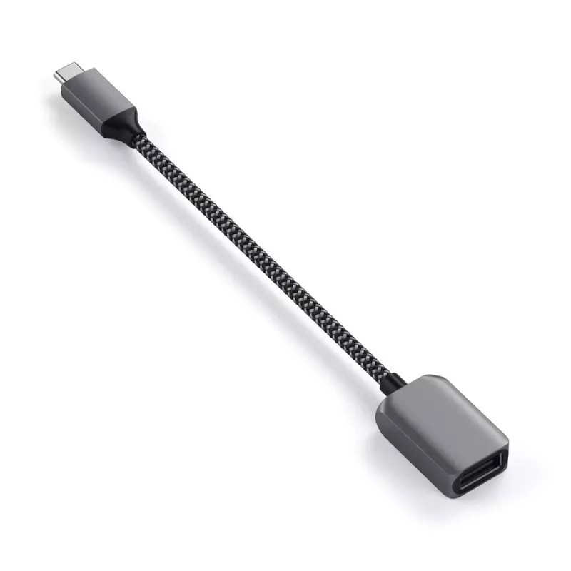 USB-kabel Satechi ST-UCATCM USB-C naar USB-A, USB 3.2 Gen 1 (5 Gbit/s), grijs