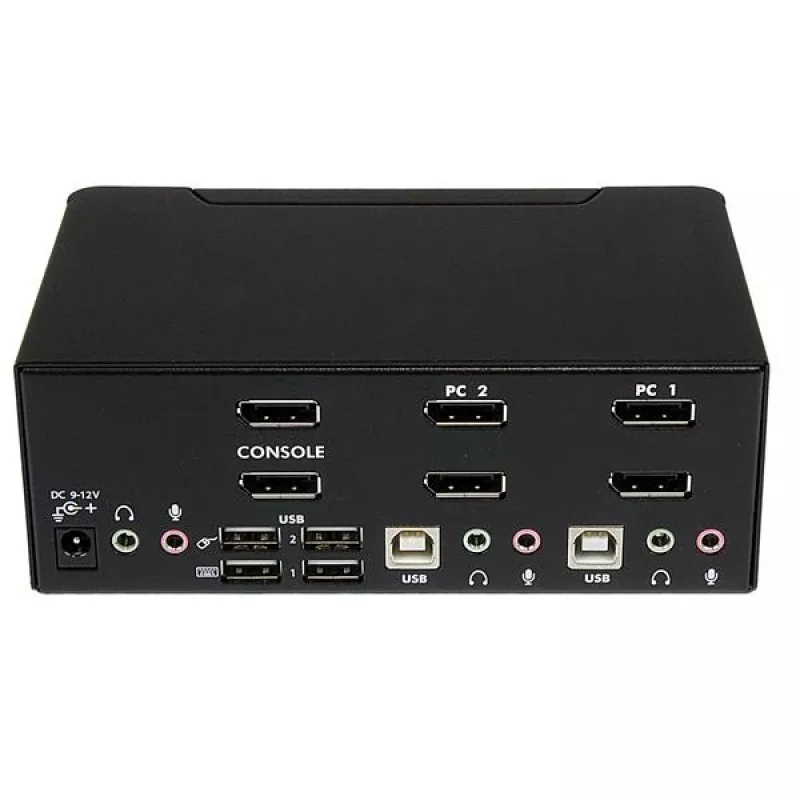 StarTech.com 2-poorts Dual DisplayPort USB KVM-switch met audio & USB 2.0-hub