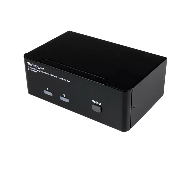 StarTech.com 2-poorts Dual DisplayPort USB KVM-switch met audio & USB 2.0-hub