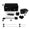 StarTech.com 2-poorts Dual DisplayPort USB KVM-switch met audio & USB 2.0-hub
