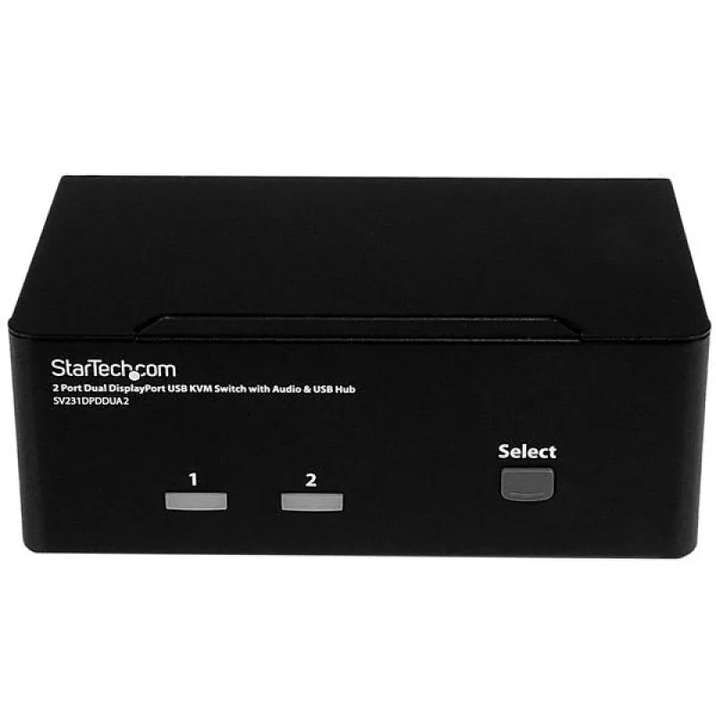 StarTech.com 2-poorts DisplayPort dual-monitor KVM-switch – 4K 60Hz