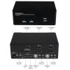 StarTech.com 2-poorts DisplayPort dual-monitor KVM-switch – 4K 60Hz