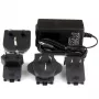 StarTech.com SVA9M2NEUA universele vervangende DC-voedingsadapter, 9 V 2 A, 100-240 V AC, M-type barrel-connector, NA/EU/UK/AU-stekkers