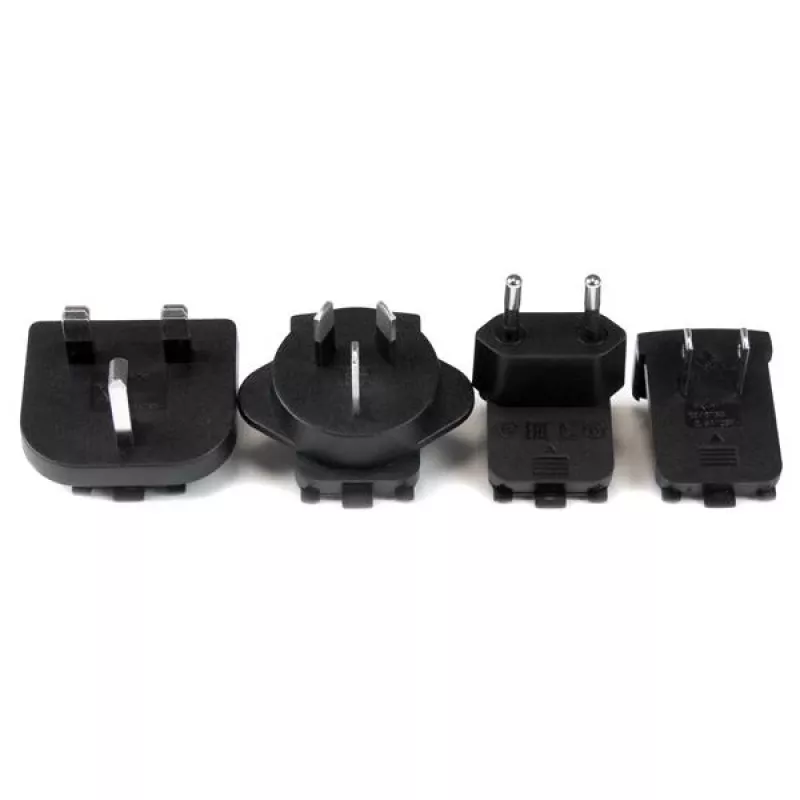 StarTech.com SVA9M2NEUA universele vervangende DC-voedingsadapter, 9 V 2 A, 100-240 V AC, M-type barrel-connector, NA/EU/UK/AU-stekkers