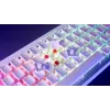 Turtle Beach Vulcan II Mini Air TBK-3101-12-DE gamingtoetsenbord, Duitse indeling (QWERTZ), TITAN II Optical Red-switches, wit/aluminium