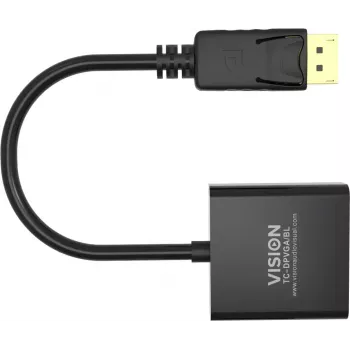 Videokabel-adapter DisplayPort VGA Vision TC-DPVGA/BL