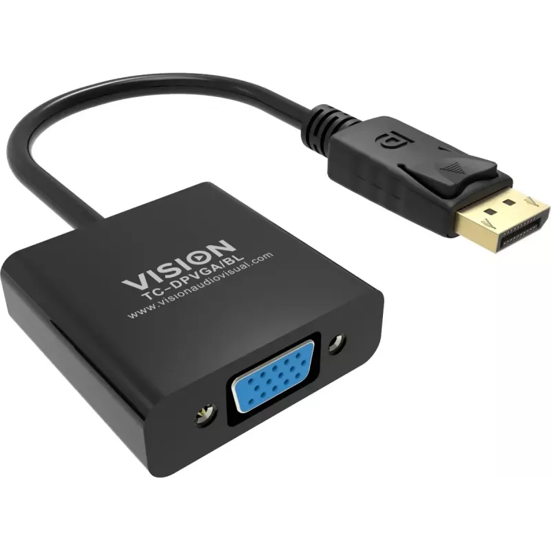Videokabel-adapter DisplayPort VGA Vision TC-DPVGA/BL