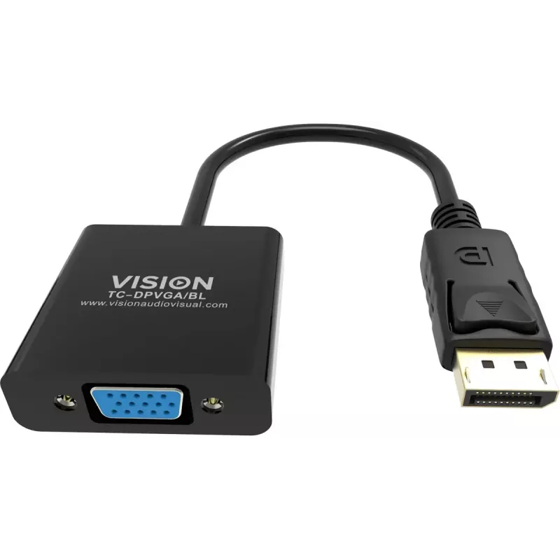Videokabel-adapter DisplayPort VGA Vision TC-DPVGA/BL