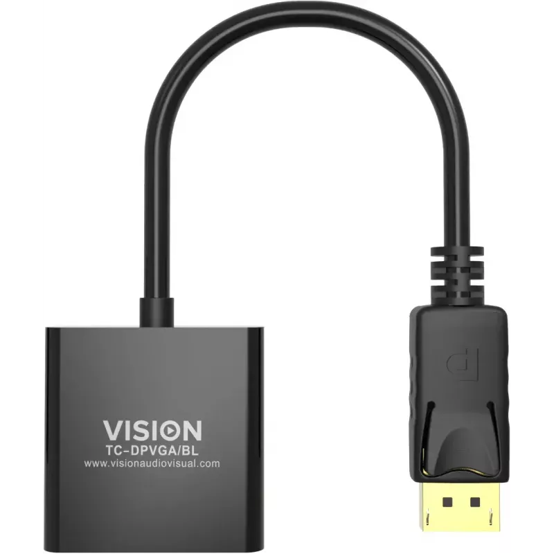 Videokabel-adapter DisplayPort VGA Vision TC-DPVGA/BL