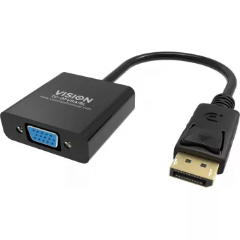 Videokabel-adapter DisplayPort VGA Vision TC-DPVGA/BL