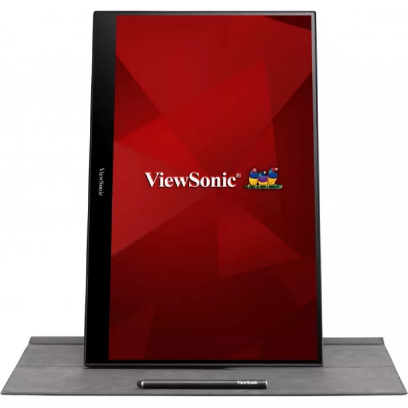 Viewsonic TD1655 computermonitor 39,6 cm (15,6 inch) 1920 x 1080 pixels Full HD LED touchscreen multi-user zwart, zilver