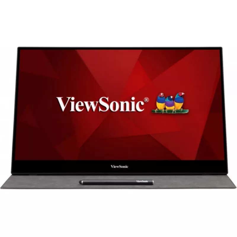 Viewsonic TD1655 computermonitor 39,6 cm (15,6 inch) 1920 x 1080 pixels Full HD LED touchscreen multi-user zwart, zilver