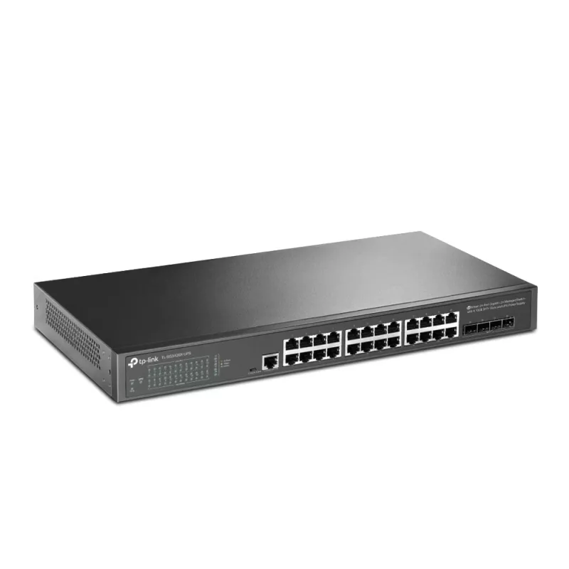 TP-Link JetStream TL-SG3428X-UPS netwerkswitch managed L2+/L3 Gigabit Ethernet (10/100/1000) 1U zwart